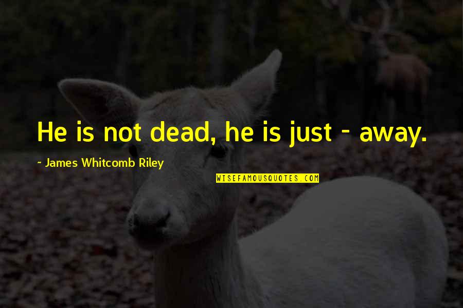 Resulting Thesaurus Quotes By James Whitcomb Riley: He is not dead, he is just -