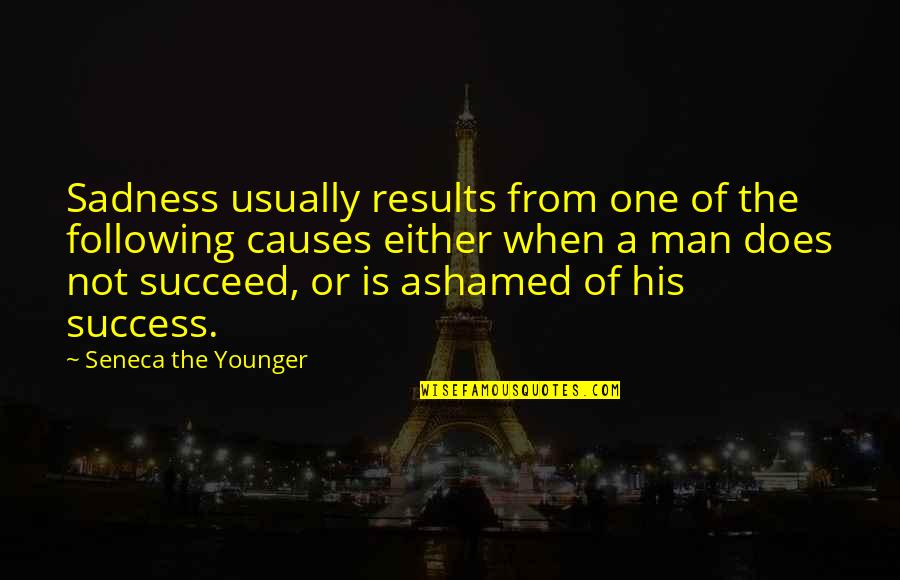 Results From Quotes By Seneca The Younger: Sadness usually results from one of the following Results From Quotes By Seneca The Younger: Sadness usually results from one of the following