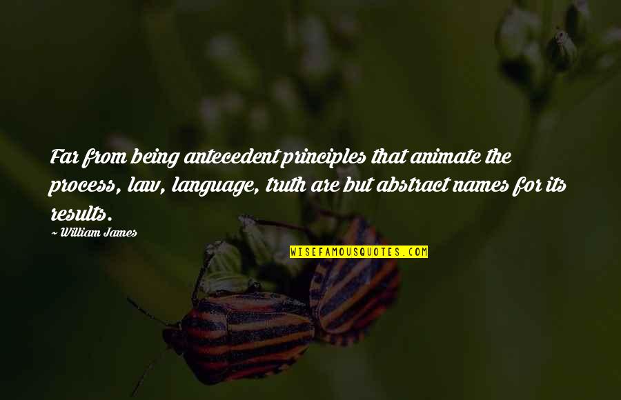 Results From Quotes By William James: Far from being antecedent principles that animate the Results From Quotes By William James: Far from being antecedent principles that animate the