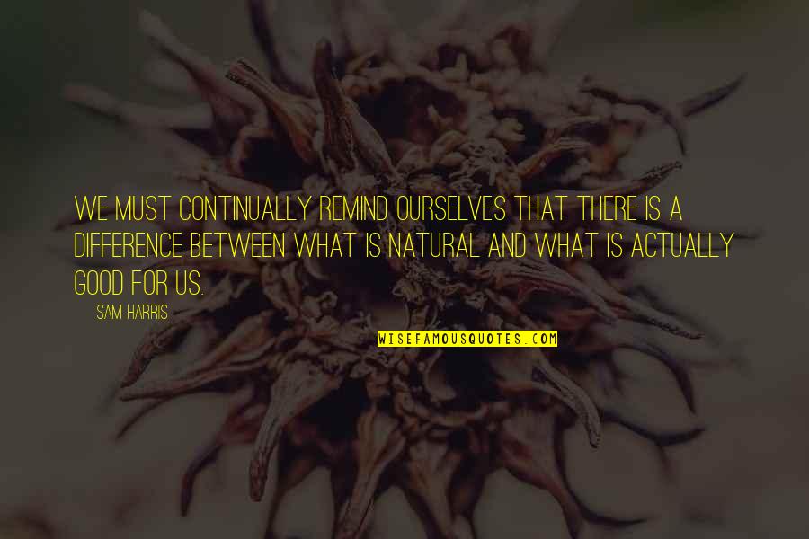 Resupply Resmed Quotes By Sam Harris: We must continually remind ourselves that there is
