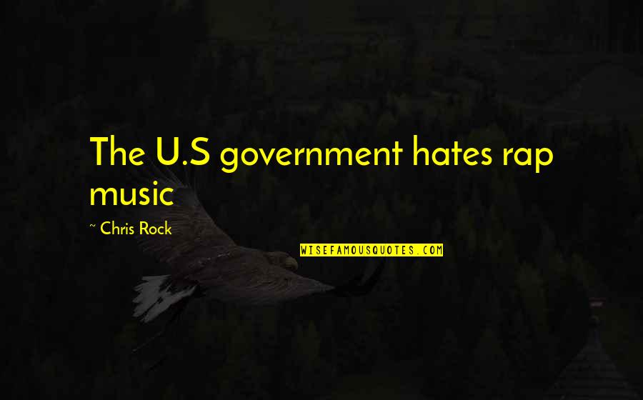 Reticulus Quotes By Chris Rock: The U.S government hates rap music