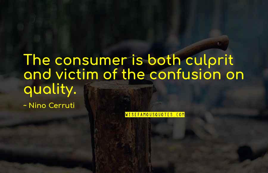 Retired Police Officer Quotes By Nino Cerruti: The consumer is both culprit and victim of