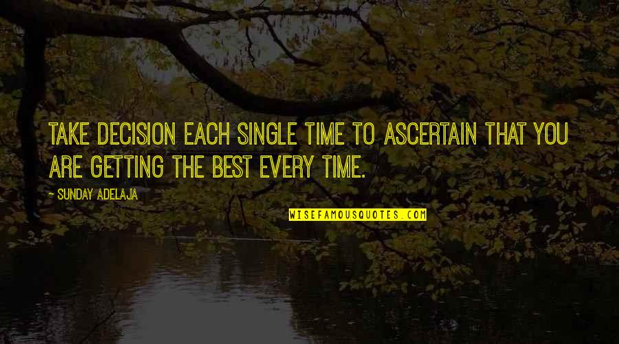 Retort Stand Quotes By Sunday Adelaja: Take decision each single time to ascertain that Retort Stand Quotes By Sunday Adelaja: Take decision each single time to ascertain that