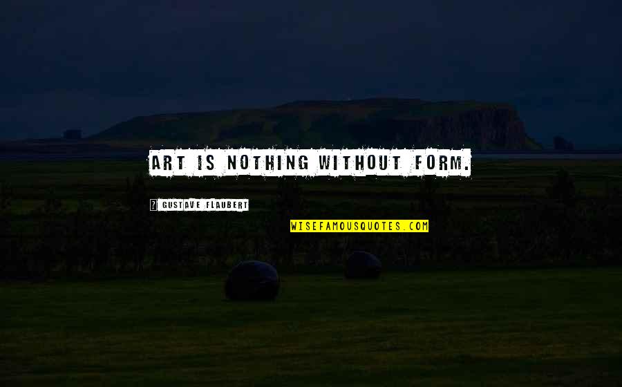 Retrieve Stock Quotes By Gustave Flaubert: Art is nothing without form.