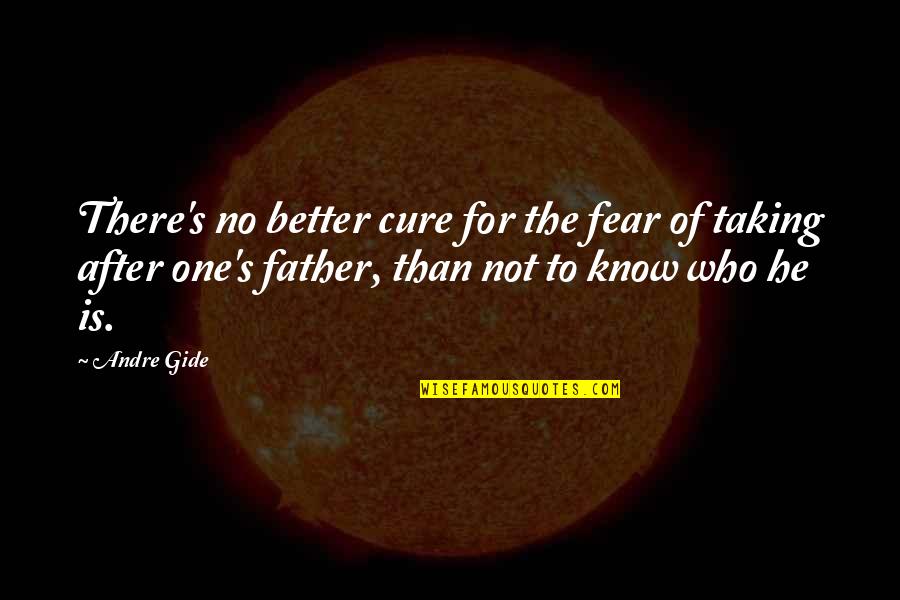 Retrogress Quotes By Andre Gide: There's no better cure for the fear of Retrogress Quotes By Andre Gide: There's no better cure for the fear of