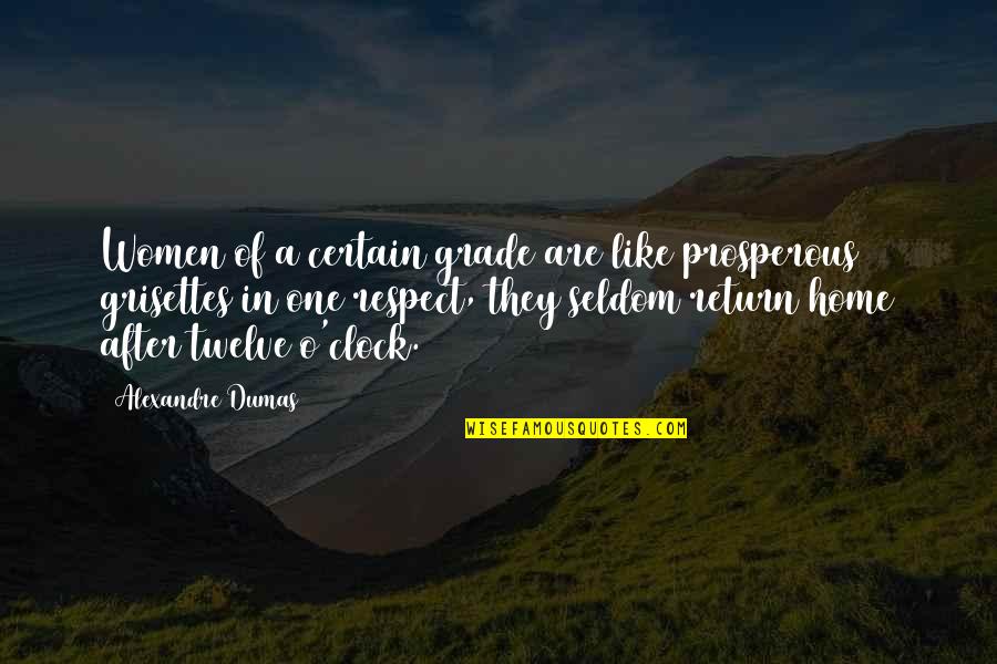 Return Home Quotes By Alexandre Dumas: Women of a certain grade are like prosperous