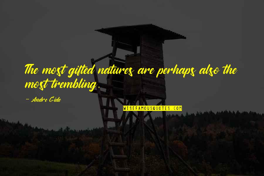 Reussen Quotes By Andre Gide: The most gifted natures are perhaps also the
