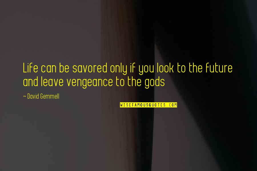 Revenge Vengeance Quotes By David Gemmell: Life can be savored only if you look