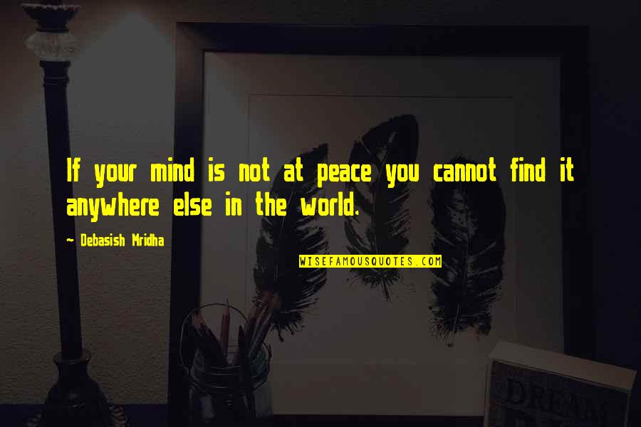 Reverend Ike Quotes By Debasish Mridha: If your mind is not at peace you