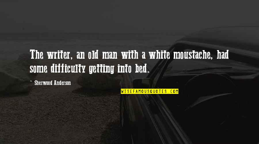 Reverter Palavras Quotes By Sherwood Anderson: The writer, an old man with a white