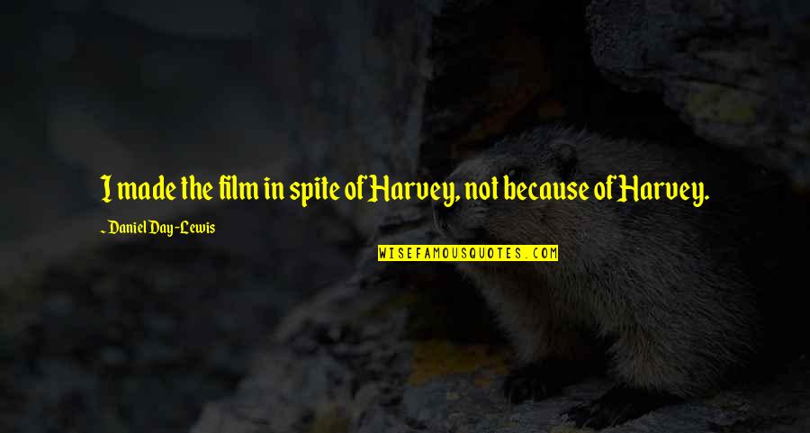 Reves Quotes By Daniel Day-Lewis: I made the film in spite of Harvey, Reves Quotes By Daniel Day-Lewis: I made the film in spite of Harvey,