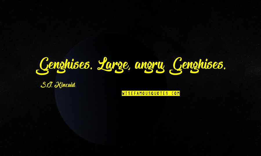 Revisar Kino Quotes By S.J. Kincaid: Genghises. Large, angry Genghises.
