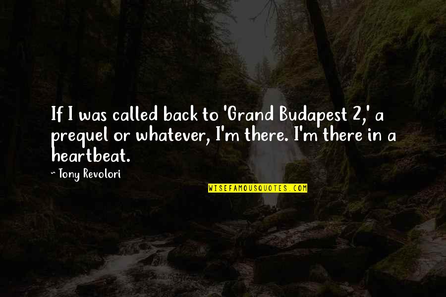 Revolori Tony Quotes By Tony Revolori: If I was called back to 'Grand Budapest