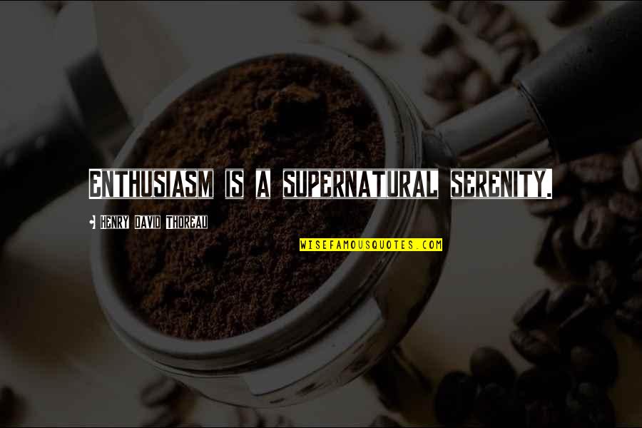Revolver Investopedia Quotes By Henry David Thoreau: Enthusiasm is a supernatural serenity. Revolver Investopedia Quotes By Henry David Thoreau: Enthusiasm is a supernatural serenity.