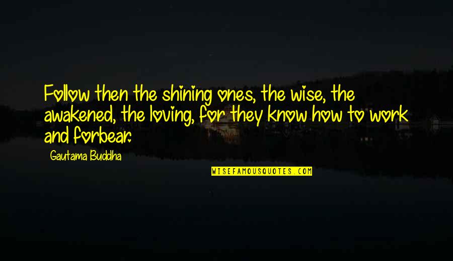 Rgopoker Quotes By Gautama Buddha: Follow then the shining ones, the wise, the