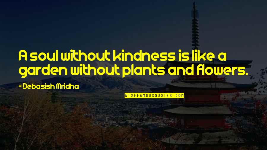 Rhian Ellis Quotes By Debasish Mridha: A soul without kindness is like a garden