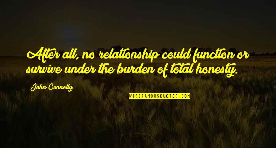 Rhythmless Nation Quotes By John Connolly: After all, no relationship could function or survive Rhythmless Nation Quotes By John Connolly: After all, no relationship could function or survive