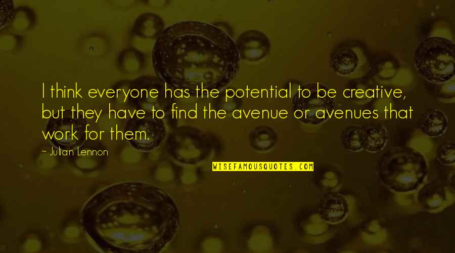 Ri Yakarlik Ne Demek Quotes By Julian Lennon: I think everyone has the potential to be