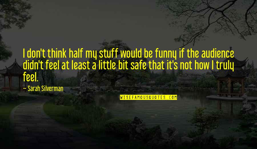 Ribchester Helmet Quotes By Sarah Silverman: I don't think half my stuff would be Ribchester Helmet Quotes By Sarah Silverman: I don't think half my stuff would be