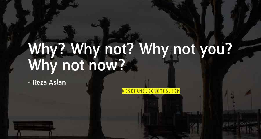 Riberas Asturias Quotes By Reza Aslan: Why? Why not? Why not you? Why not Riberas Asturias Quotes By Reza Aslan: Why? Why not? Why not you? Why not