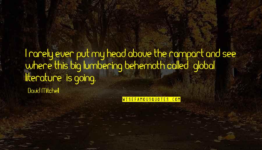 Riboflavin B2 Quotes By David Mitchell: I rarely ever put my head above the Riboflavin B2 Quotes By David Mitchell: I rarely ever put my head above the