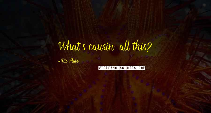 Ric Flair quotes: What's causin' all this?