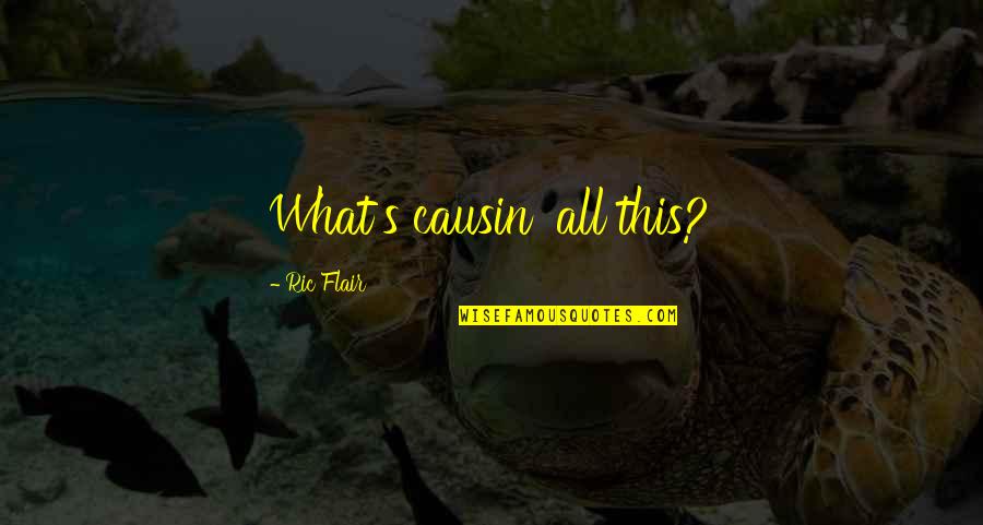 Ric Flair's Quotes By Ric Flair: What's causin' all this?