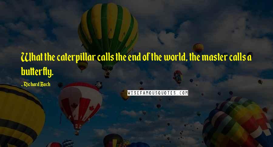 Richard Bach quotes: What the caterpillar calls the end of the world, the master calls a butterfly.