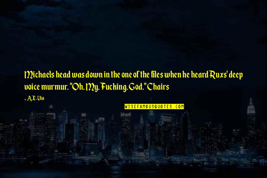 Richard Mouw Quotes By A.E. Via: Michaels head was down in the one of Richard Mouw Quotes By A.E. Via: Michaels head was down in the one of