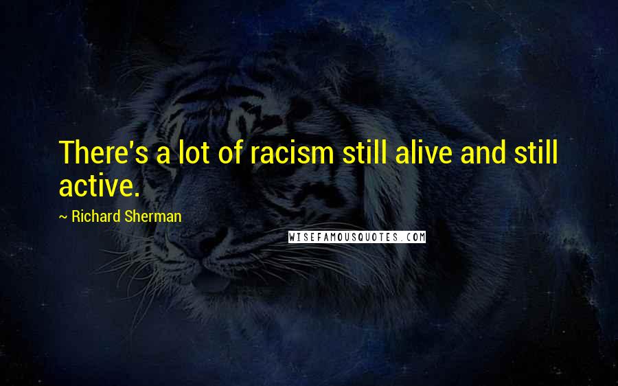 Richard Sherman quotes: There's a lot of racism still alive and still active.