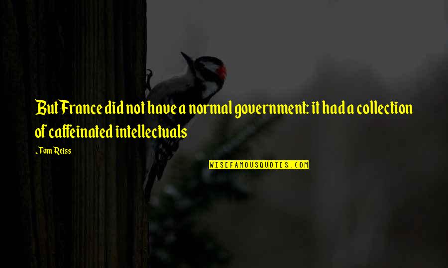 Richard Ziman Divorce Quotes By Tom Reiss: But France did not have a normal government: Richard Ziman Divorce Quotes By Tom Reiss: But France did not have a normal government: