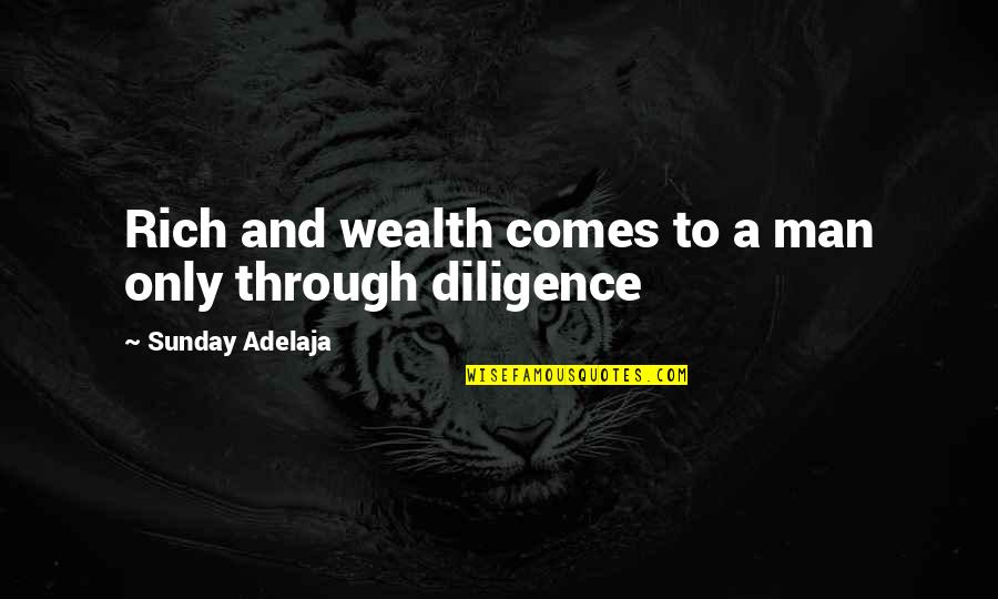 Riches And Wealth Quotes By Sunday Adelaja: Rich and wealth comes to a man only