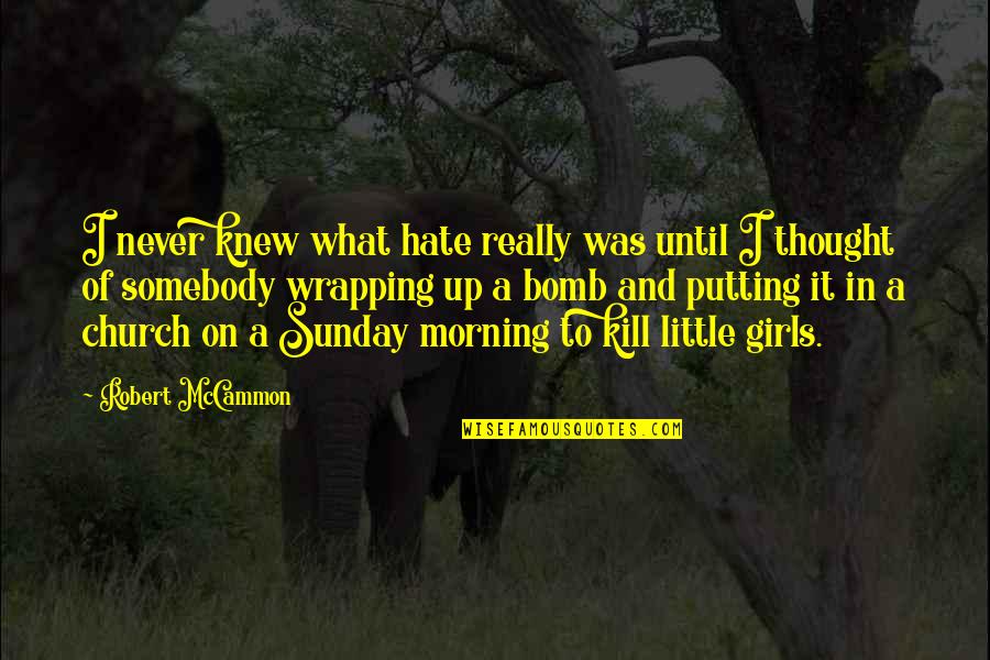 Riconoscimento 24 Quotes By Robert McCammon: I never knew what hate really was until Riconoscimento 24 Quotes By Robert McCammon: I never knew what hate really was until