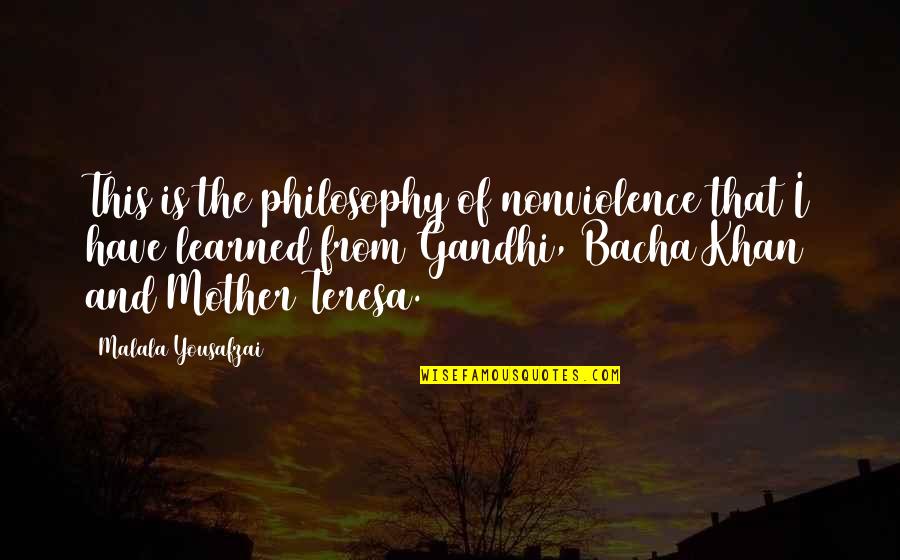 Ricossa Red Quotes By Malala Yousafzai: This is the philosophy of nonviolence that I Ricossa Red Quotes By Malala Yousafzai: This is the philosophy of nonviolence that I