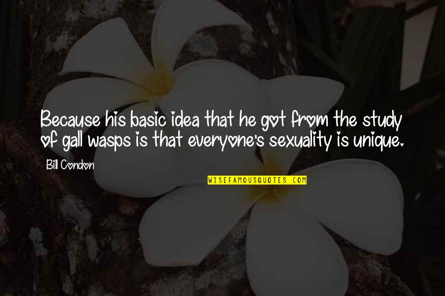 Ridolfi Brunello Quotes By Bill Condon: Because his basic idea that he got from