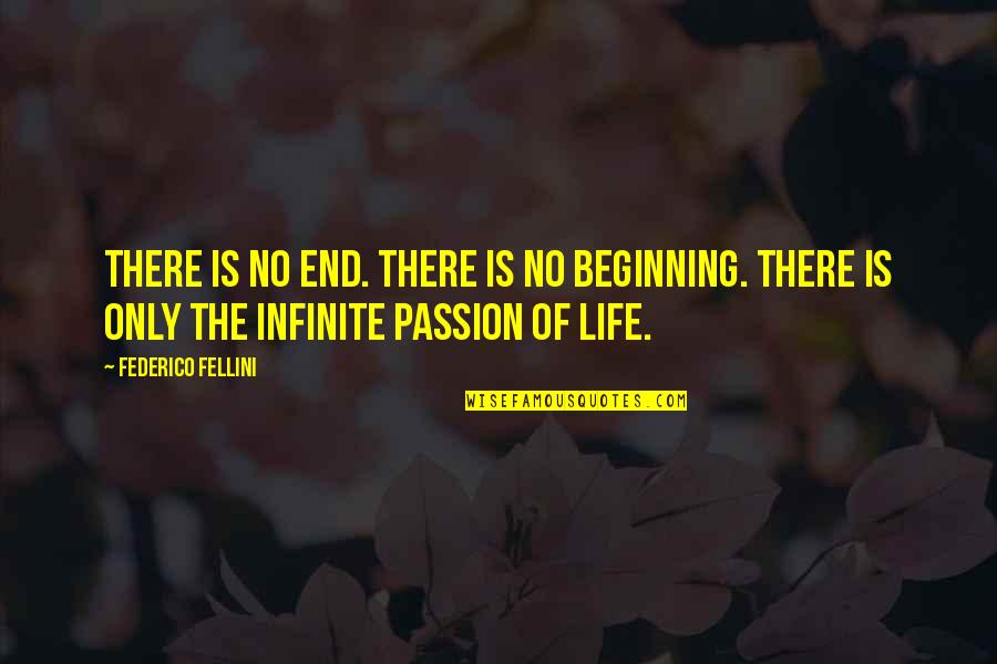 Riechen Und Quotes By Federico Fellini: There is no end. There is no beginning.