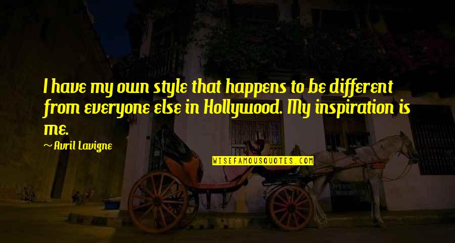Rifare Denti Quotes By Avril Lavigne: I have my own style that happens to Rifare Denti Quotes By Avril Lavigne: I have my own style that happens to