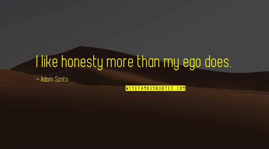 Rifil Kat Quotes By Adam Santo: I like honesty more than my ego does. Rifil Kat Quotes By Adam Santo: I like honesty more than my ego does.