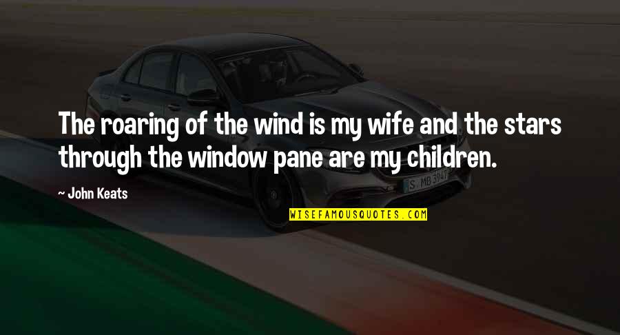 Rifke Quotes By John Keats: The roaring of the wind is my wife