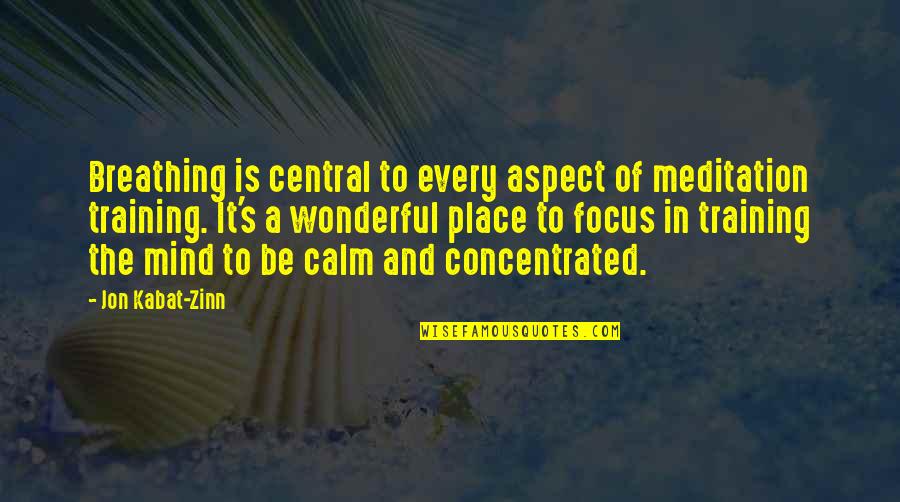 Rig Iron Quotes By Jon Kabat-Zinn: Breathing is central to every aspect of meditation