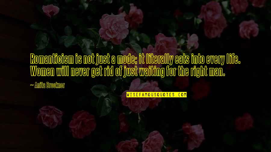 Right For Life Quotes By Anita Brookner: Romanticism is not just a mode; it literally