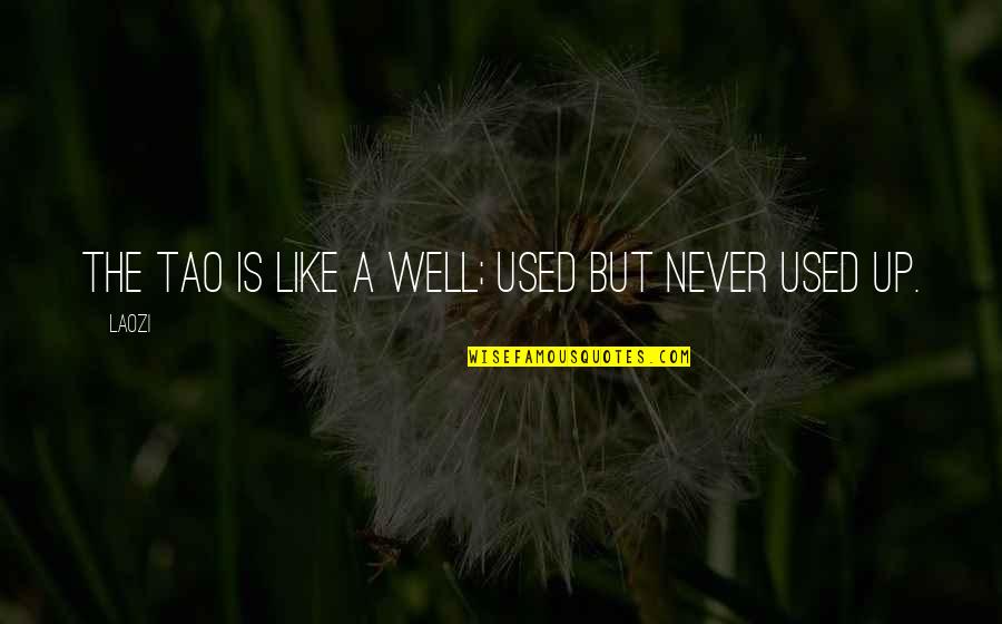 Right Hand Of God Quotes By Laozi: The Tao is like a well; used but