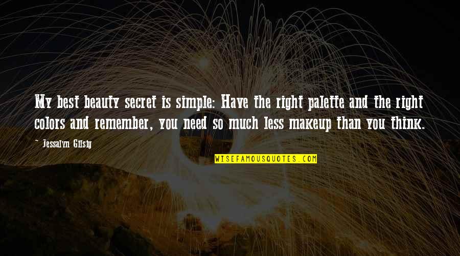 Rigmor House Quotes By Jessalyn Gilsig: My best beauty secret is simple: Have the Rigmor House Quotes By Jessalyn Gilsig: My best beauty secret is simple: Have the