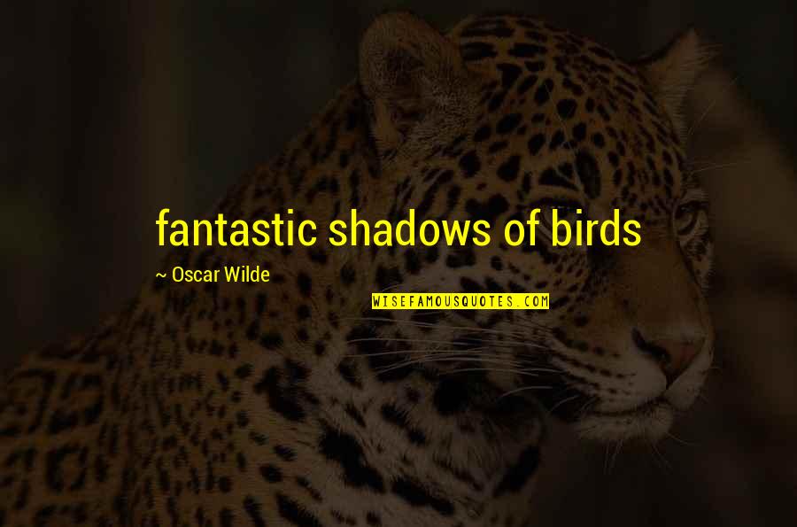 Rigoletto Movie Quotes By Oscar Wilde: fantastic shadows of birds