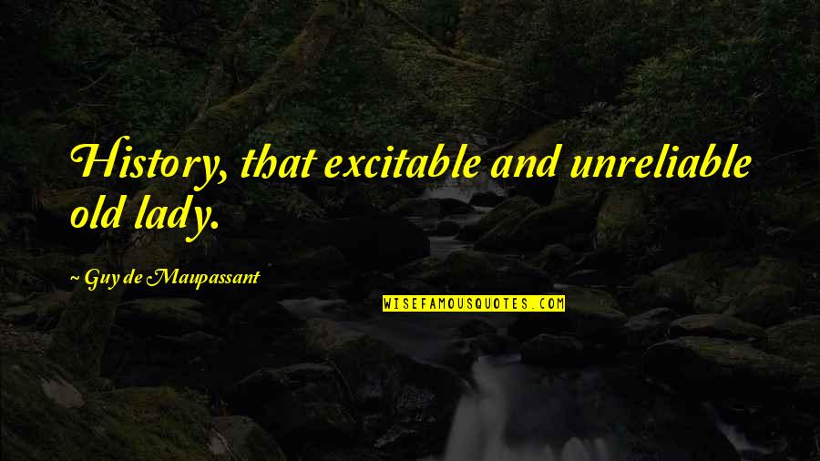 Rikka Pfp Quotes By Guy De Maupassant: History, that excitable and unreliable old lady. Rikka Pfp Quotes By Guy De Maupassant: History, that excitable and unreliable old lady.