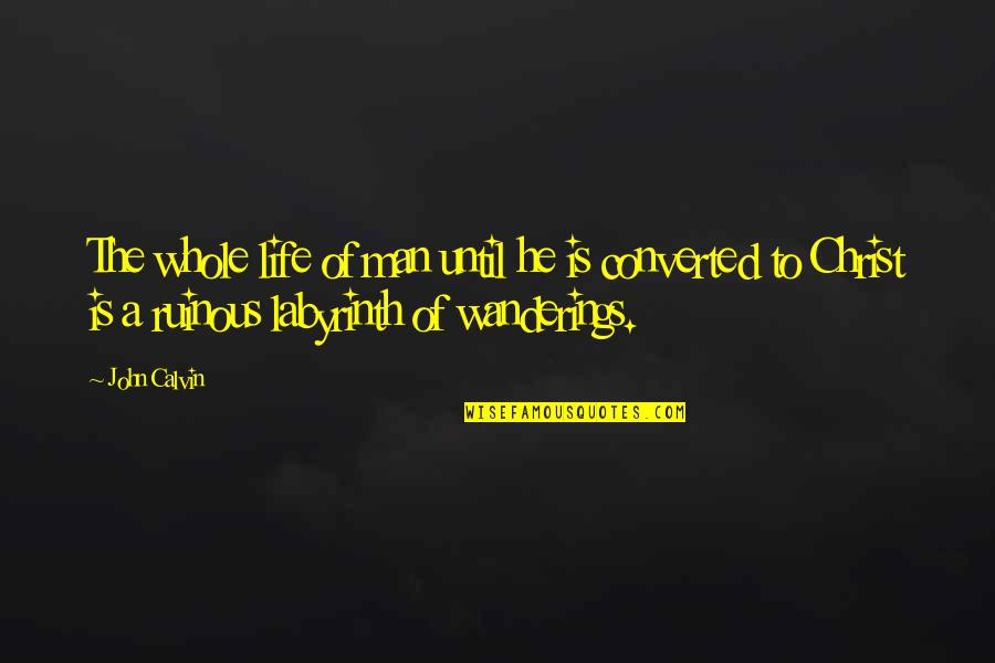 Ringnes Brygghus Quotes By John Calvin: The whole life of man until he is Ringnes Brygghus Quotes By John Calvin: The whole life of man until he is
