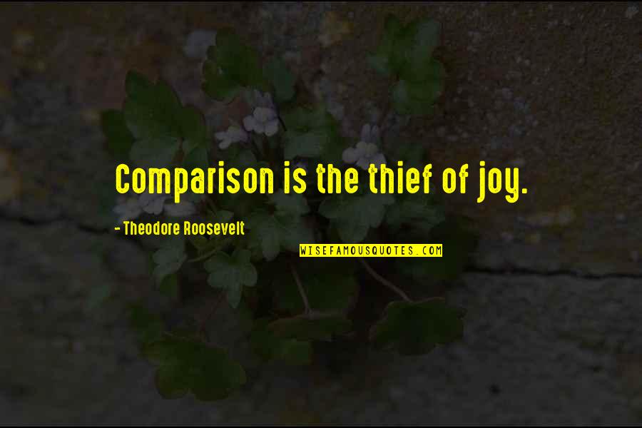 Riolama Lorenzo Quotes By Theodore Roosevelt: Comparison is the thief of joy. Riolama Lorenzo Quotes By Theodore Roosevelt: Comparison is the thief of joy.