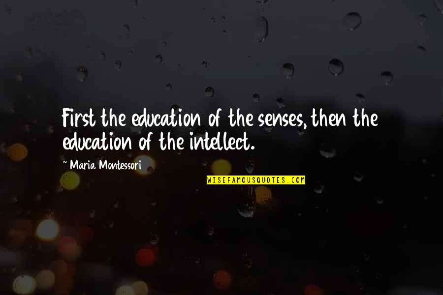 Ripa Construction Quotes By Maria Montessori: First the education of the senses, then the Ripa Construction Quotes By Maria Montessori: First the education of the senses, then the