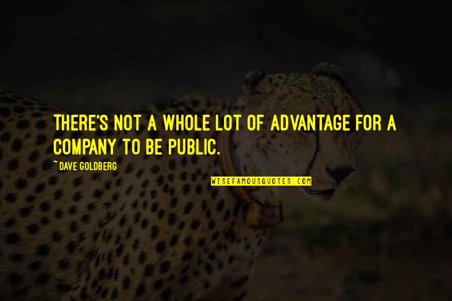 Rippleclaw Quotes By Dave Goldberg: There's not a whole lot of advantage for Rippleclaw Quotes By Dave Goldberg: There's not a whole lot of advantage for
