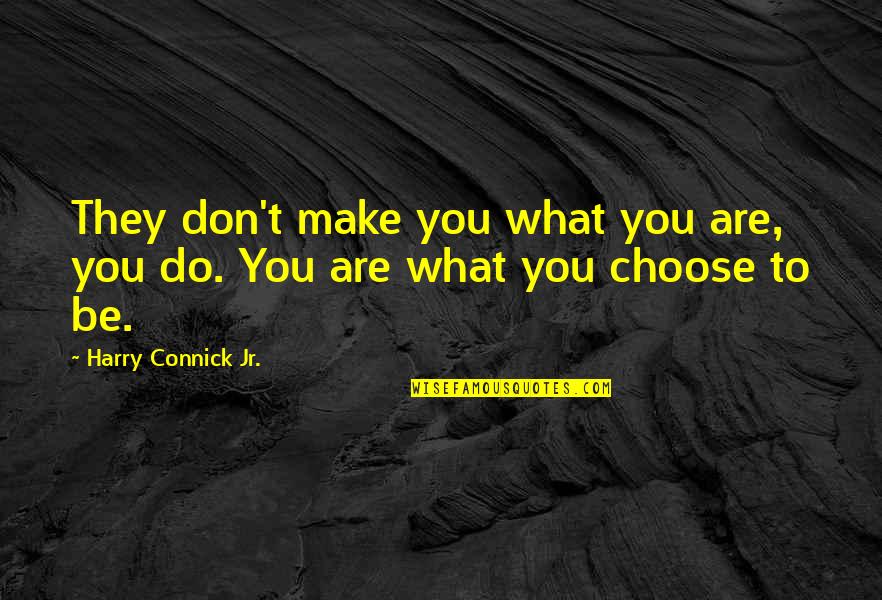 Risarcimento Del Quotes By Harry Connick Jr.: They don't make you what you are, you Risarcimento Del Quotes By Harry Connick Jr.: They don't make you what you are, you